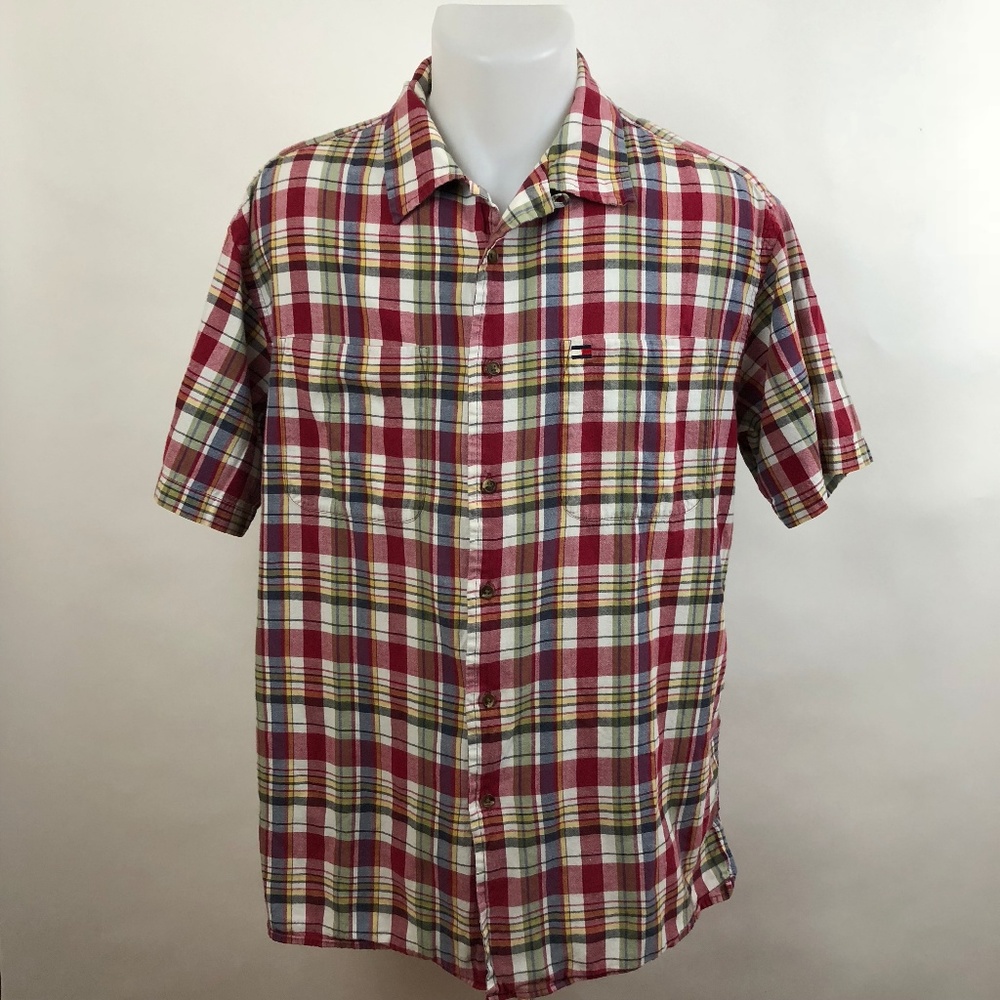Tommy Hilfiger Shirt Vintage Box Logo Large